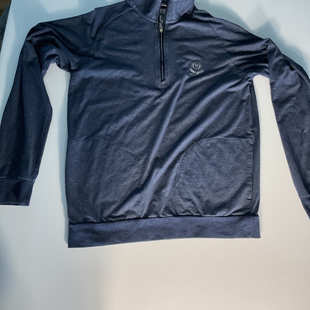 Travis Matthew Golf Quarterzip 1/4 Zip Blue M Sun Valley Logo